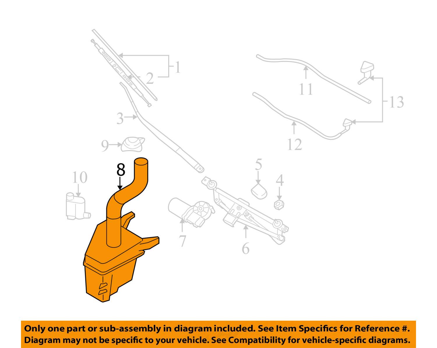 HYUNDAI OEM 2005 Tucson Wiper WasherWindshieldWasher Reservoir 986202E000