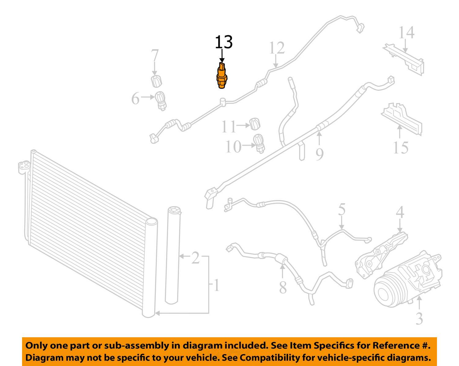 Uxcell 1Pcs A/C Pressure Sensor No.64539181464 For Barbados | Ubuy