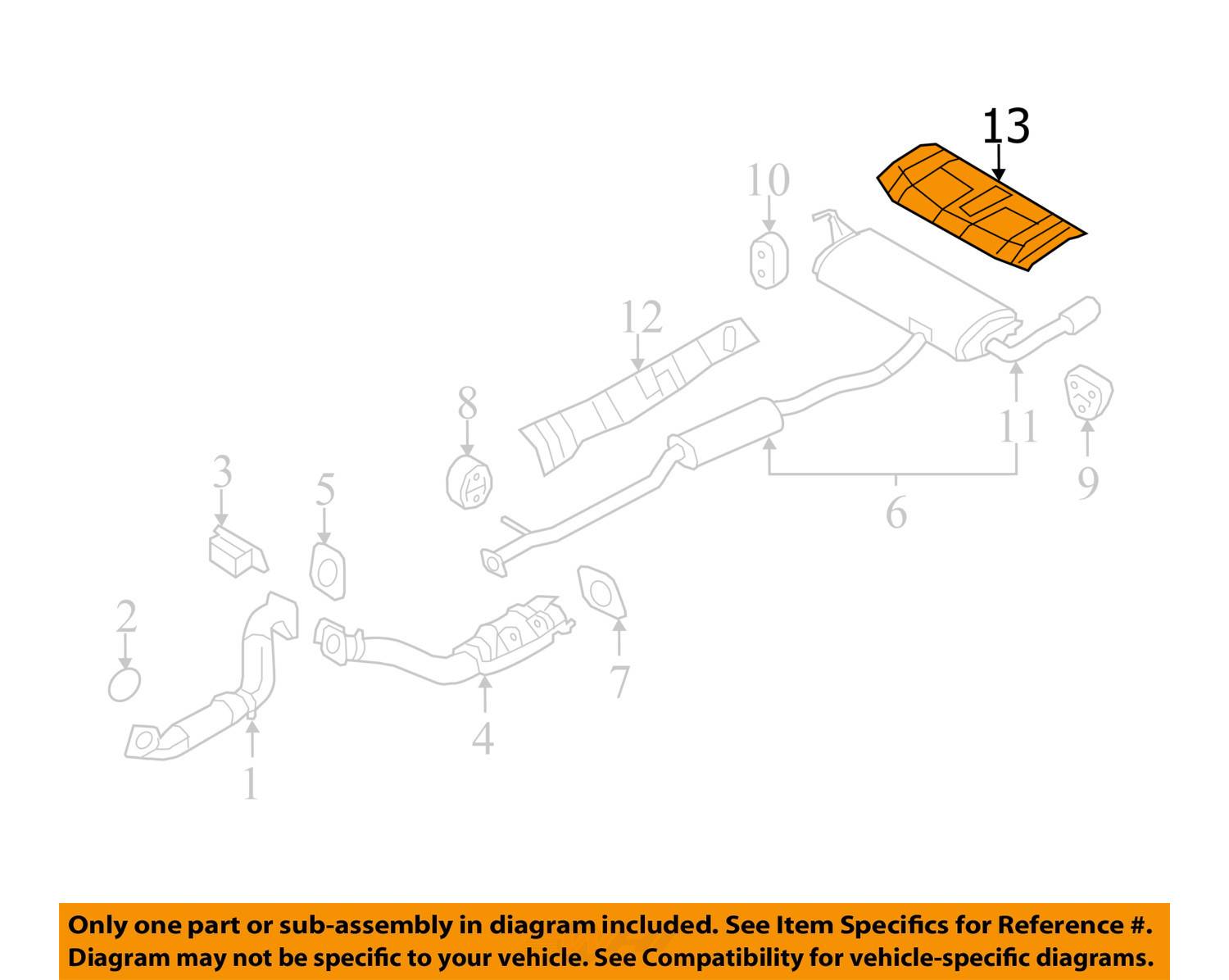 NISSAN OEM 0813 Rogue 2.5LL4 ExhaustHeat Shield 74772JM00A eBay