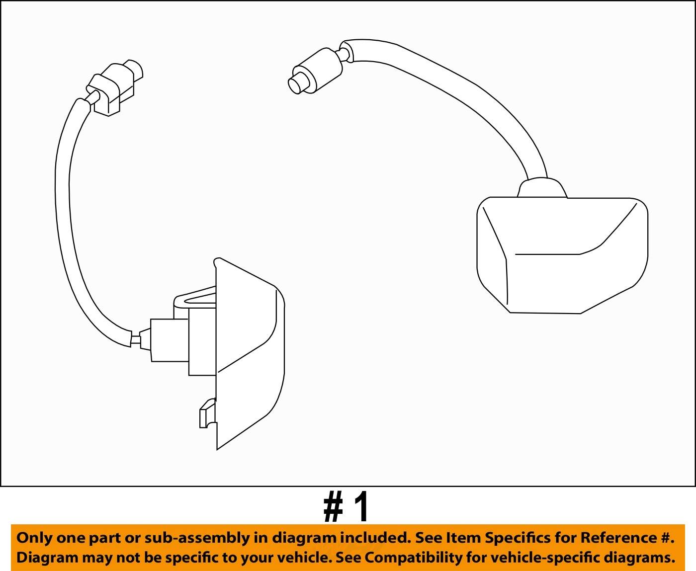 NEW OEM LICENSE PLATE LAMP LIGHT LENS 20062013 NISSAN FRONTIER KINGCAB