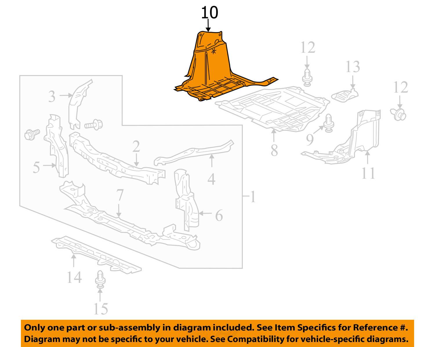 Assembly INSIGHT 10-14 RADIATOR SUPPORT