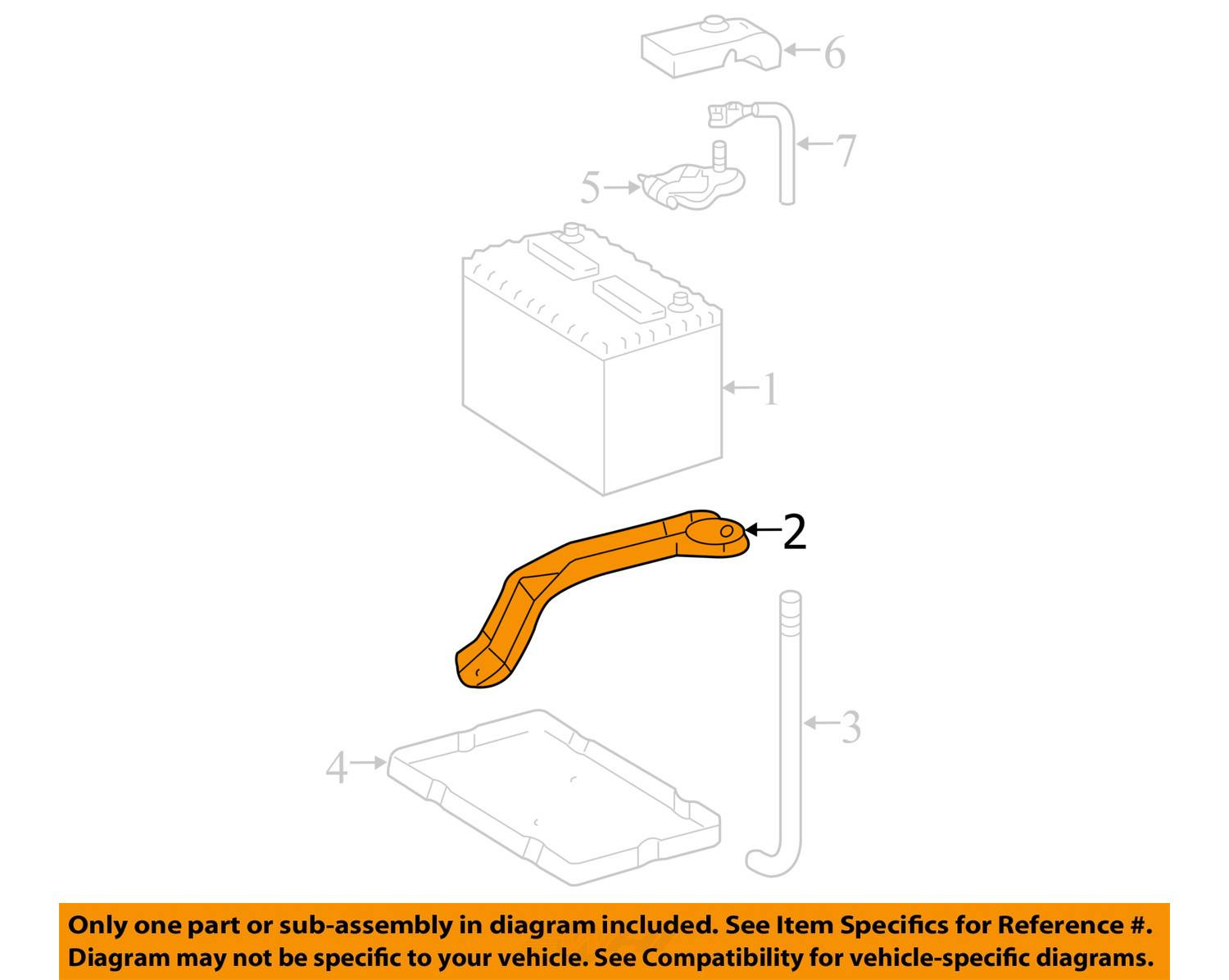 2007 toyota camry battery hold down #1