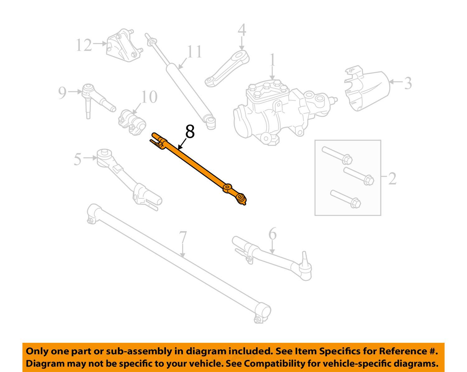 BRAND NEW OEM DRAG LINK ROD FORD F250 F350 F450 F550 BC3Z3304B eBay