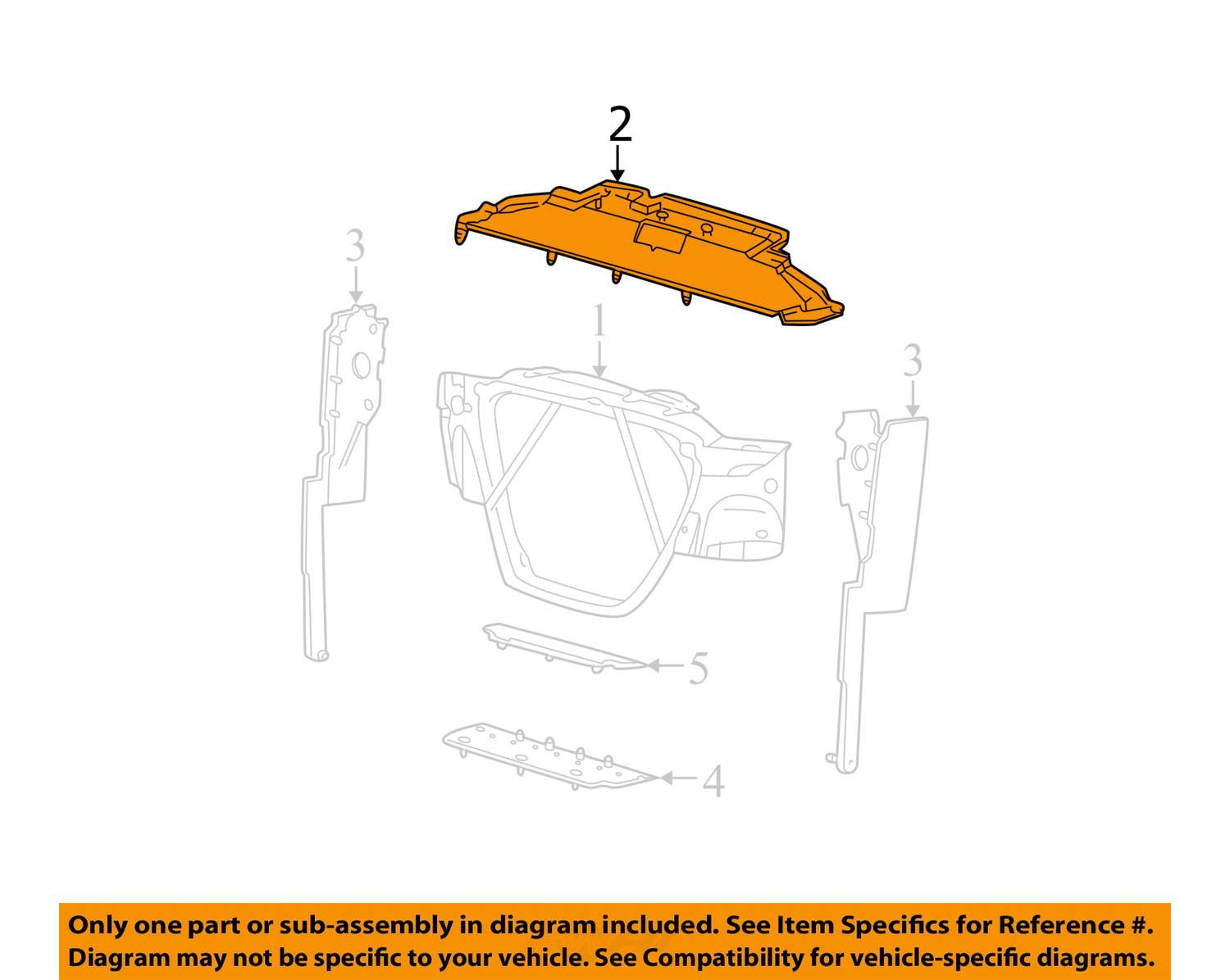 Brand New Oem Upper Radiator Air Deflector Ford F250 F350 F450 F550 Sd 