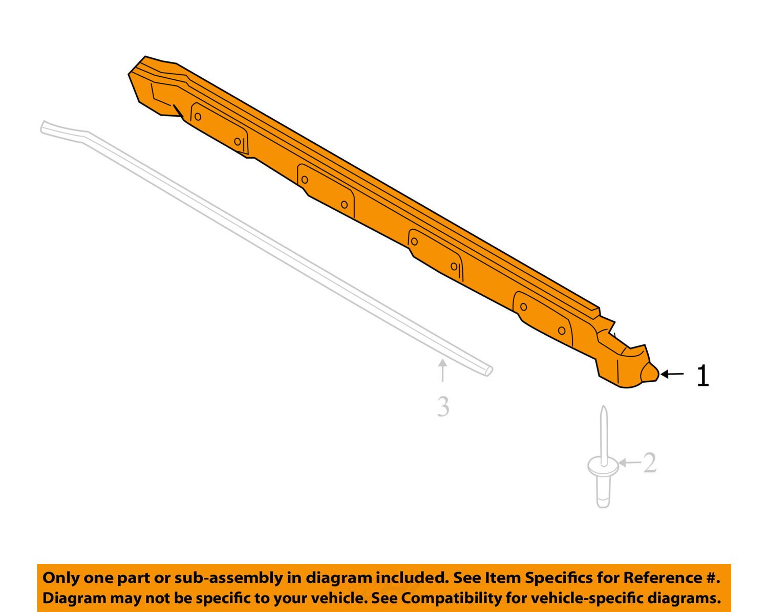 Left Side Rocker Panel Molding Trim For 2012-2018 Ford Focus (Driver Side)