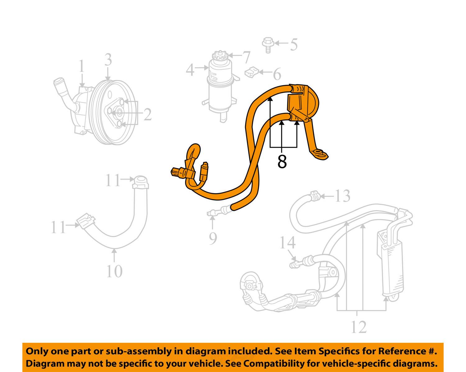 NEW OEM MOPAR POWER STEERING PRESSURE & RETURN HOSE 20052006 JEEP LIBERTY 2.8L eBay
