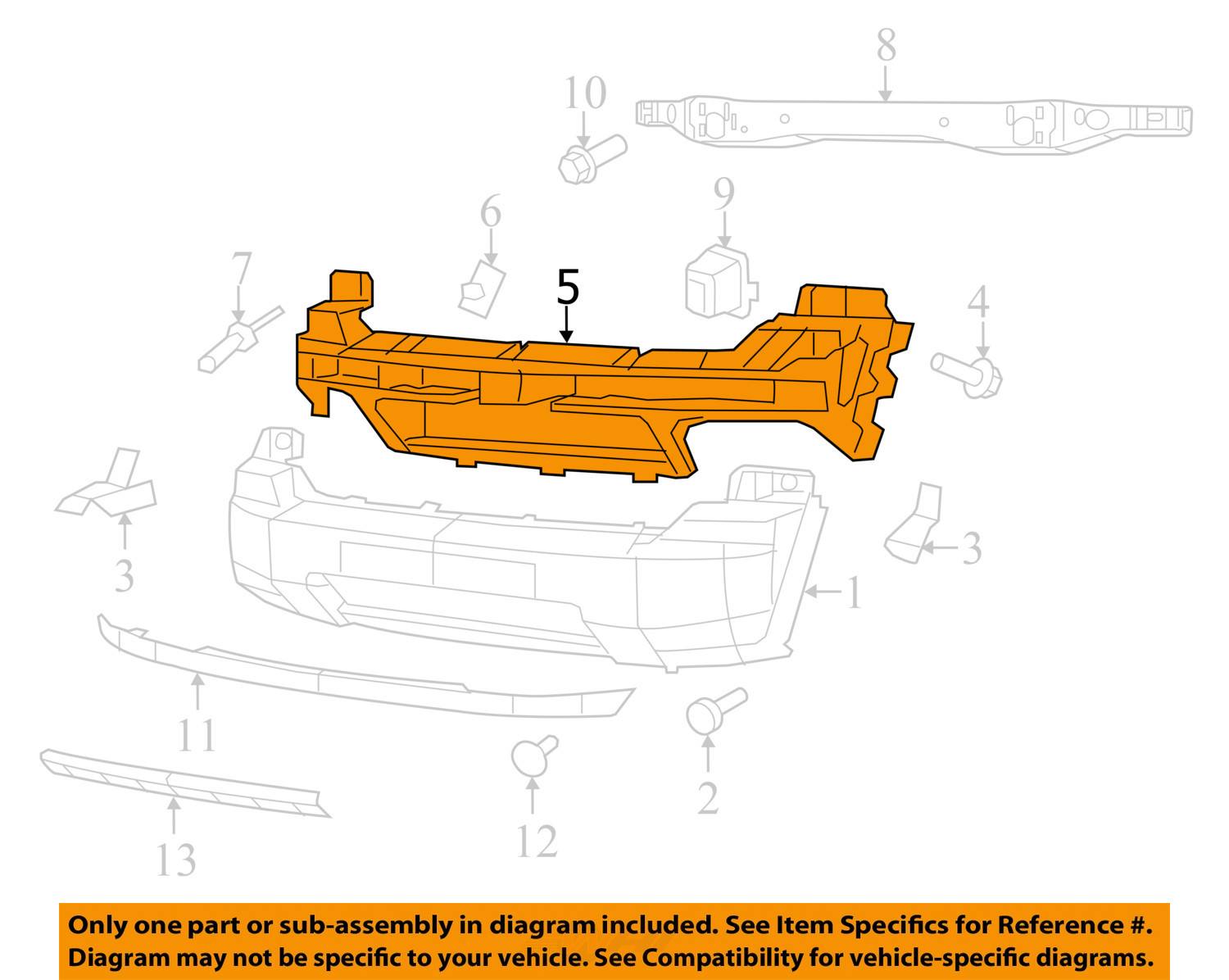 Components of jeep liberty front bumper #5