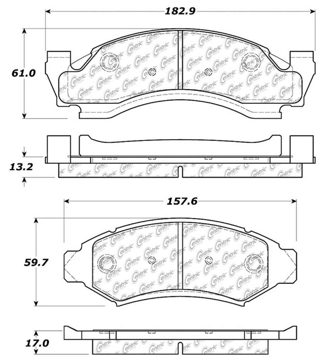 Foto de Pastillas de Freno C-TEK Metallic Pads para Ford F-150 1991 Marca C-TEK Nmero de Parte 102.03750