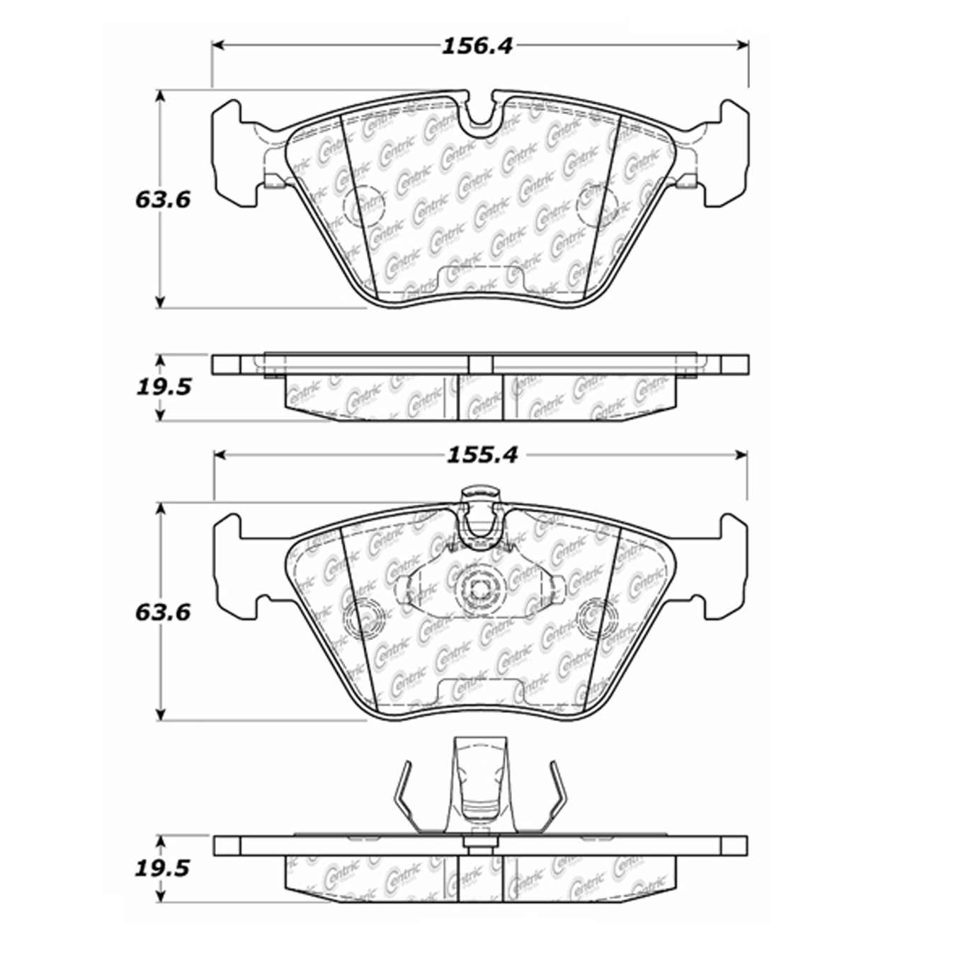 Posi quiet ceramic brake pads bmw #6