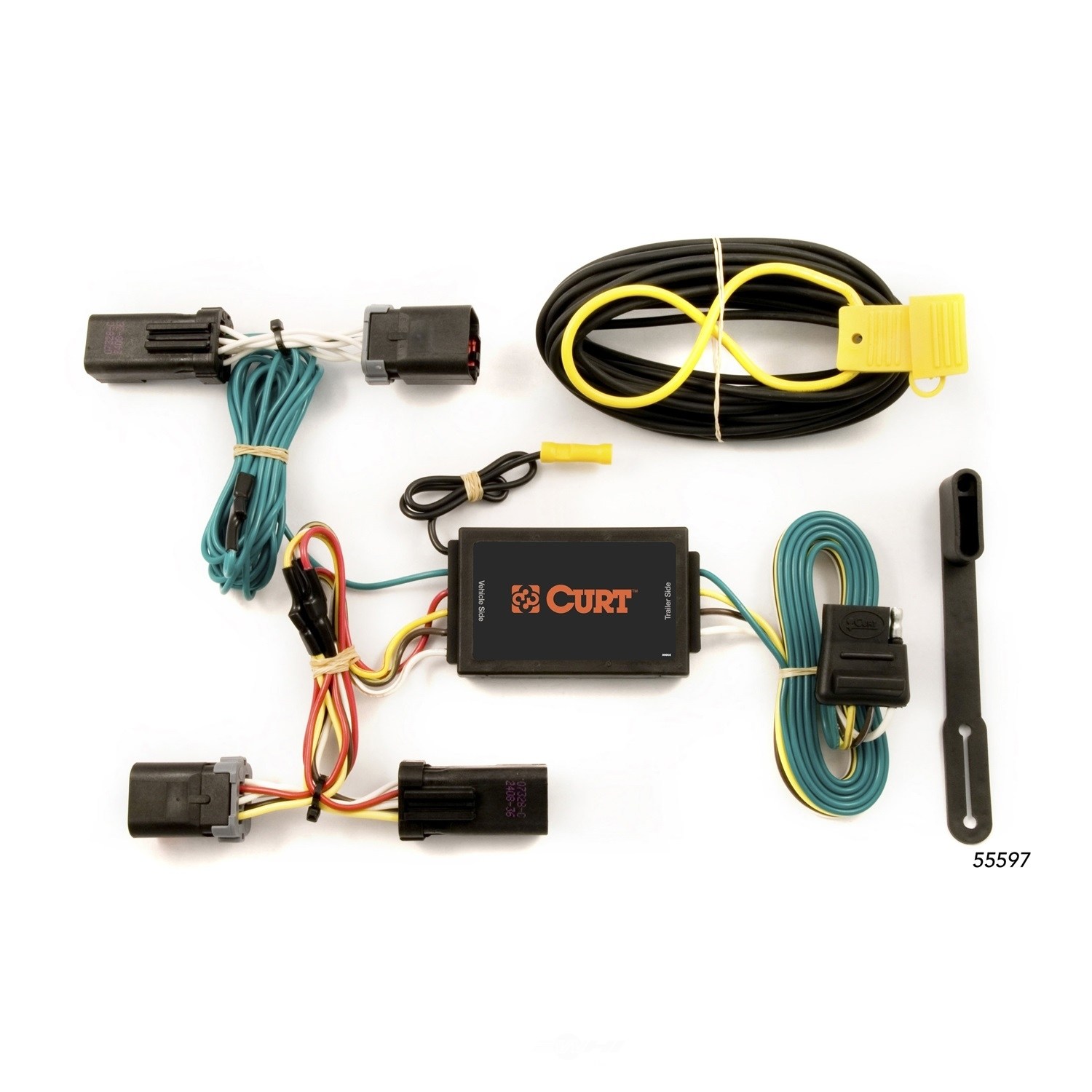 Foto de Kit de Conectores de Remolque Custom Wiring Harness para Dodge Durango 2004 2005 2006 2007 2008 2009 Marca CURT MFG INC. Nmero de Parte 55597