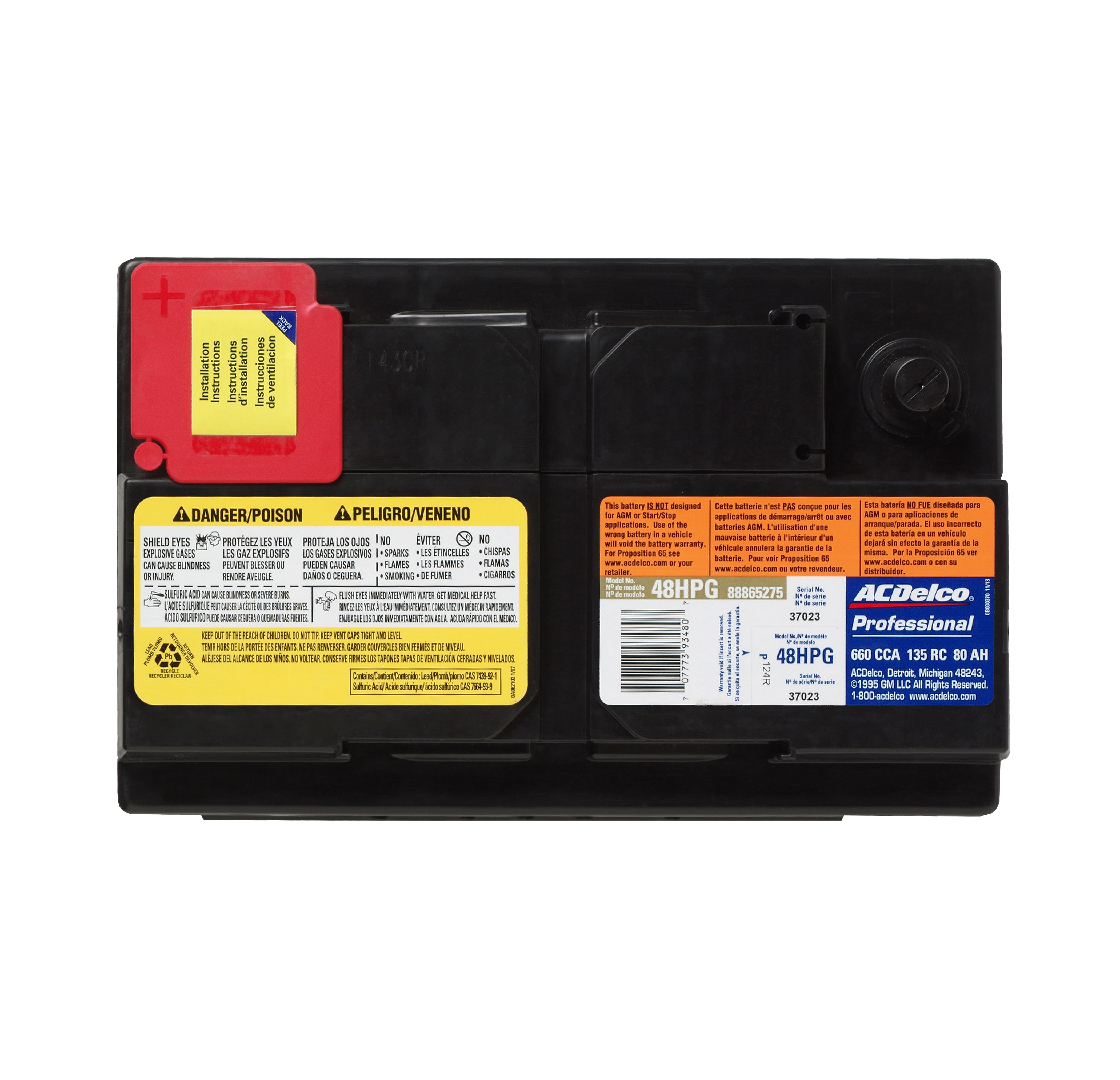 Battery Gold Acdelco Pro 48hpg Ebay 4933