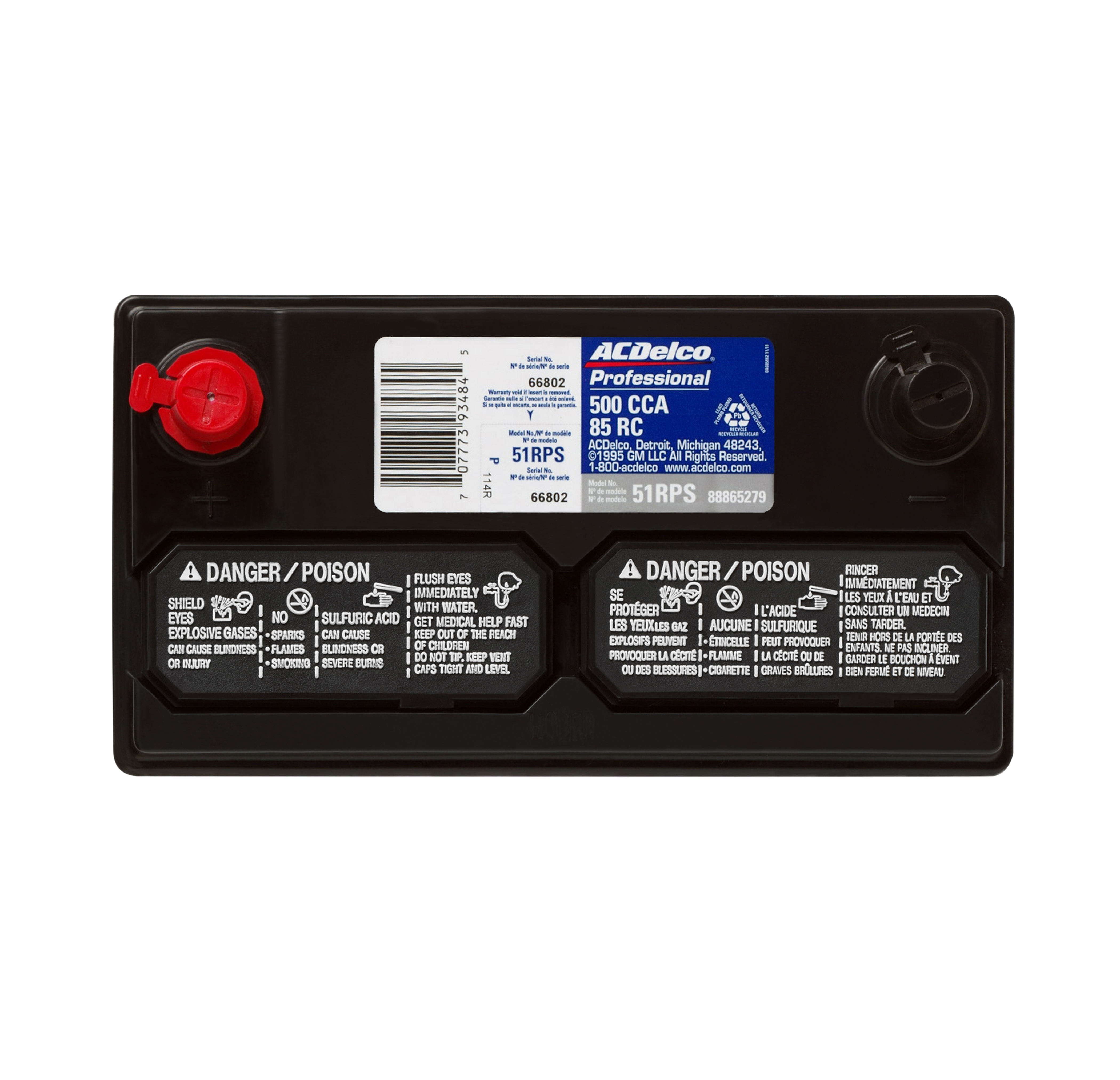 ACDELCO PROFESSIONAL 30 Month Free Replacement Battery Part Number
