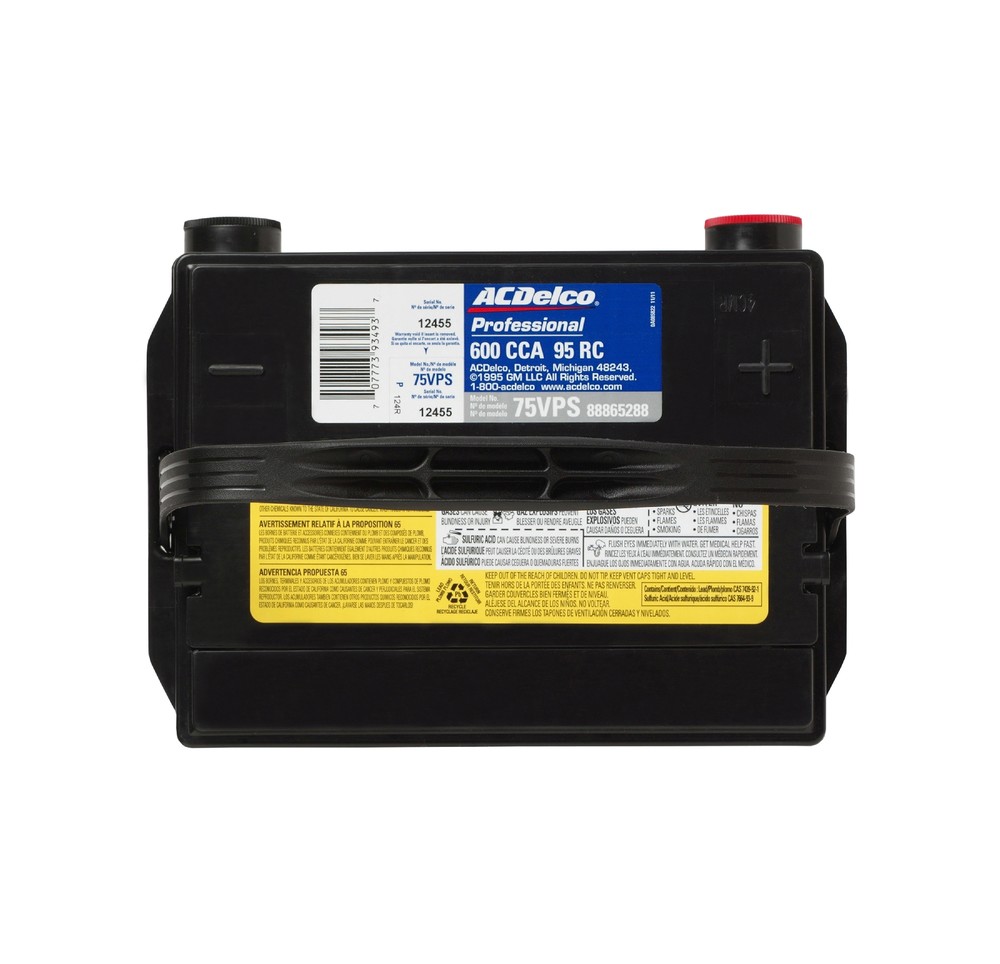 Battery Silver ACDelco Pro 75VPS Fits 03 05 Saturn Ion eBay