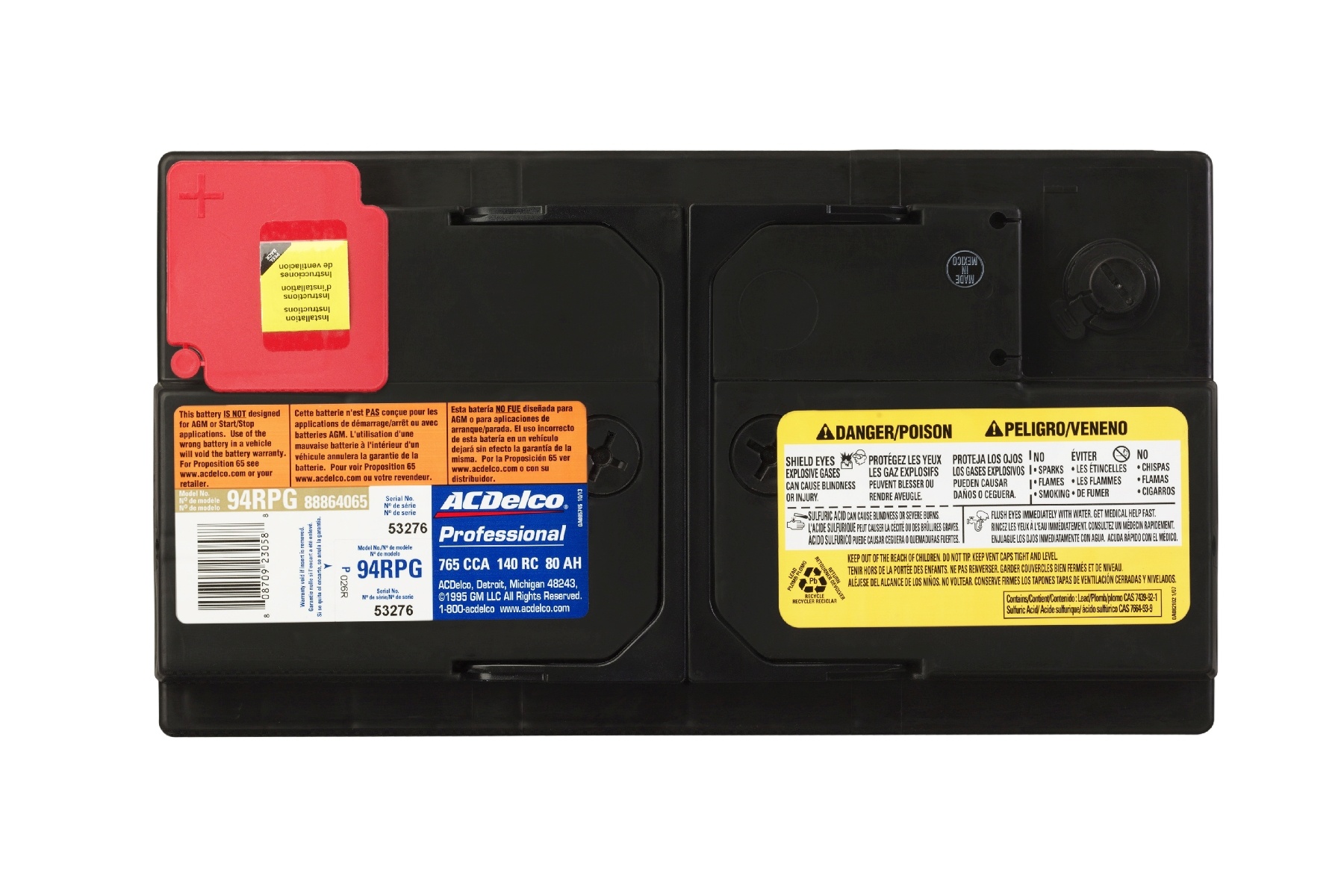 Battery Gold Acdelco Pro 94rpg Ebay 1616