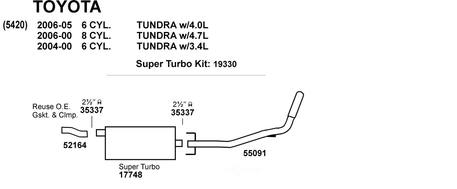 Dynomax exhaust system toyota tundra