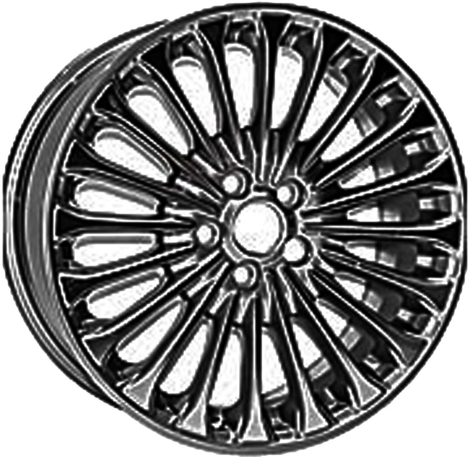 Foto de Rueda para Ford Fusion 2013 2014 2015 2016 2017 Marca DORMAN N�mero de Parte 939-874