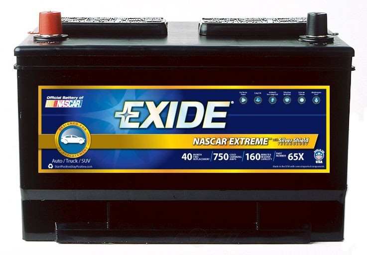 BatteryNASCAR and GLOBAL EXTREME CCA 750 Exide 65X eBay