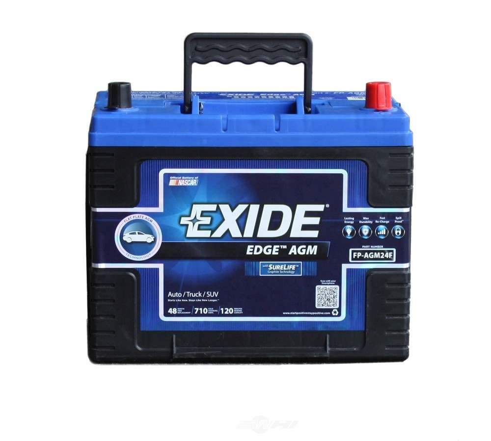 Battery-Exide Edge Flat-Plate AGM - CCA: 710 Exide Batteries New FP 