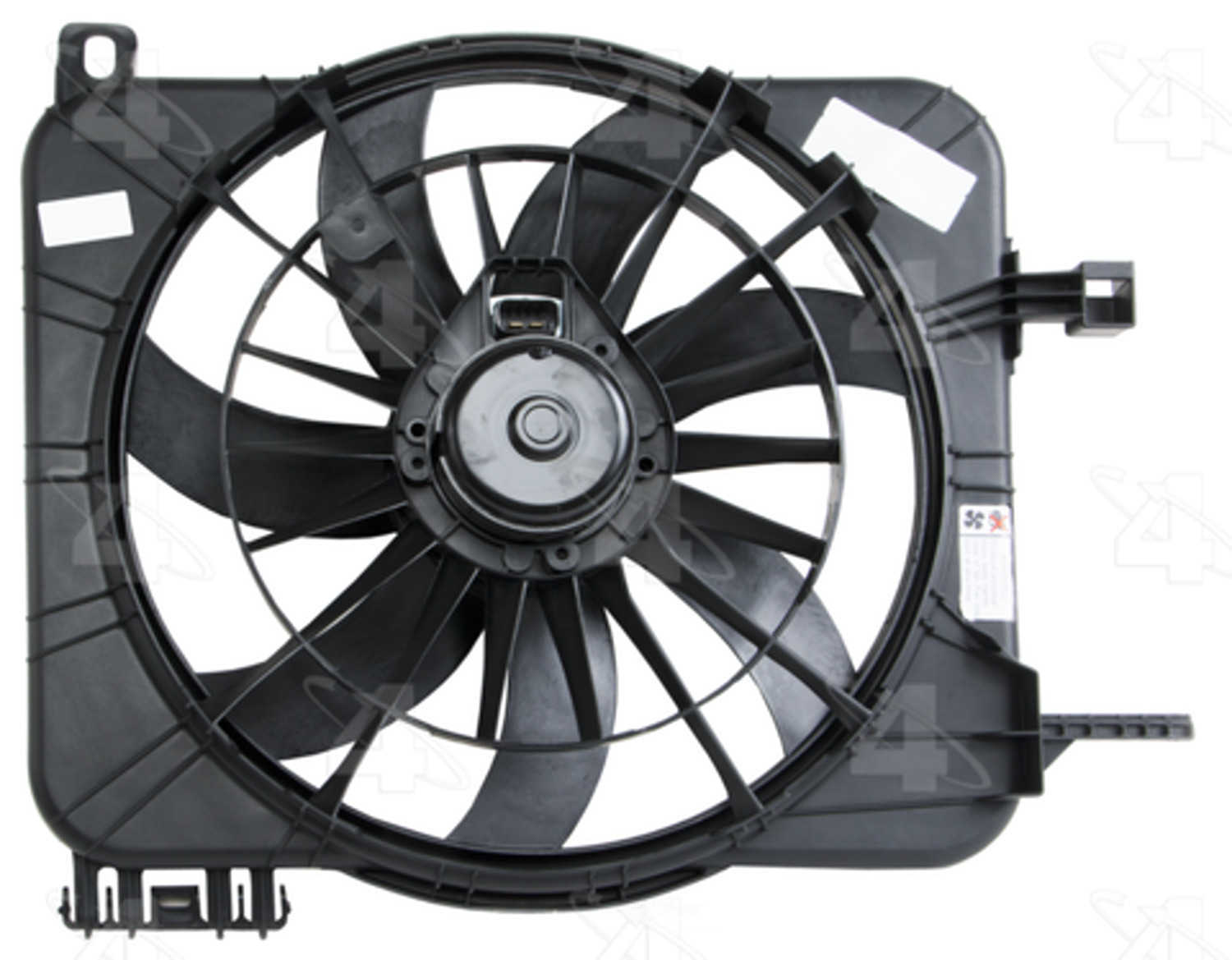 Go-Parts - For Radiator Fan Assembly For Focus 2005-2007, With Factory Air, Includes Resistor, Sedan Replacement 2006 6S4Z 8C607 AA