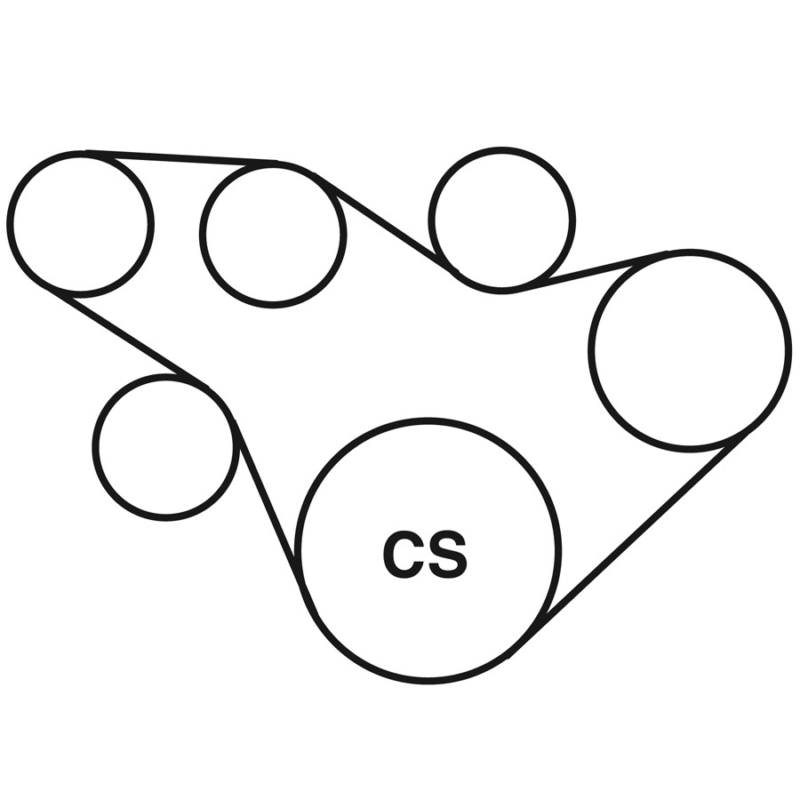 MAZDA B2300 Belt Routing Diagram from Best Value Auto Parts