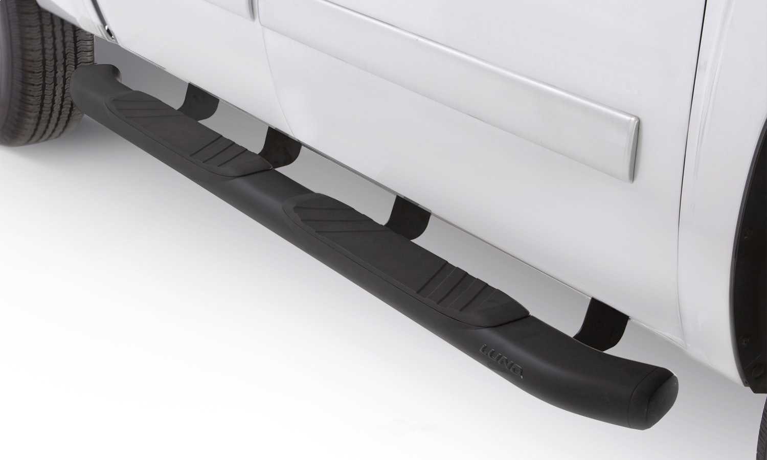 Foto de  5 Inch Oval Bent Tube Step Step Nerf Bar para Ford F-150 2015 2016 2017 2018 Ford F-250 Super Duty 2017 2018 Ford F-350 Super Duty 2017 2018 Marca LUND Parte #22758052