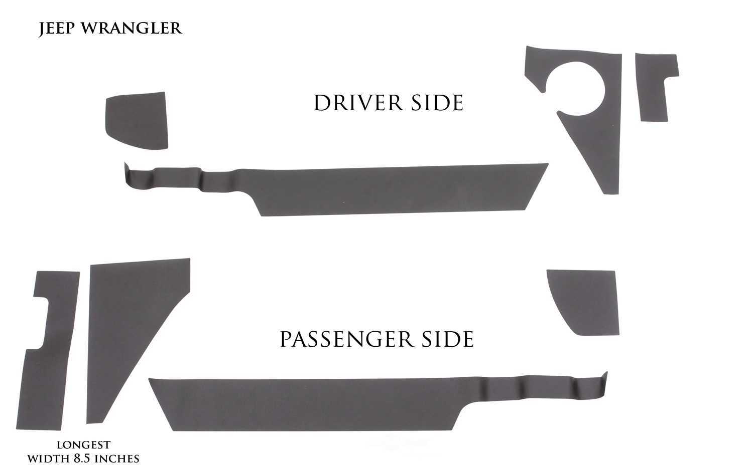 Foto de Rocker Panel de Guardia Rhino Linings para Jeep Wrangler Marca LUND N�mero de Parte 5821255