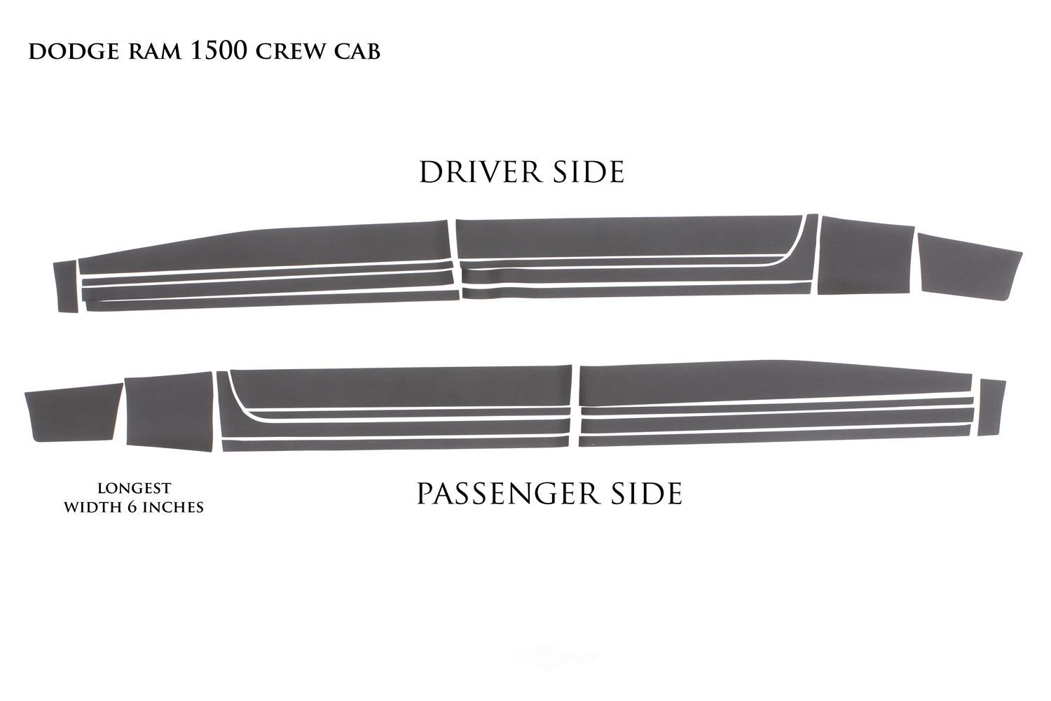 Foto de Protector de Estribo Rhino Linings para Dodge Ram 1500 2010 Marca LUND Número de Parte 5821371