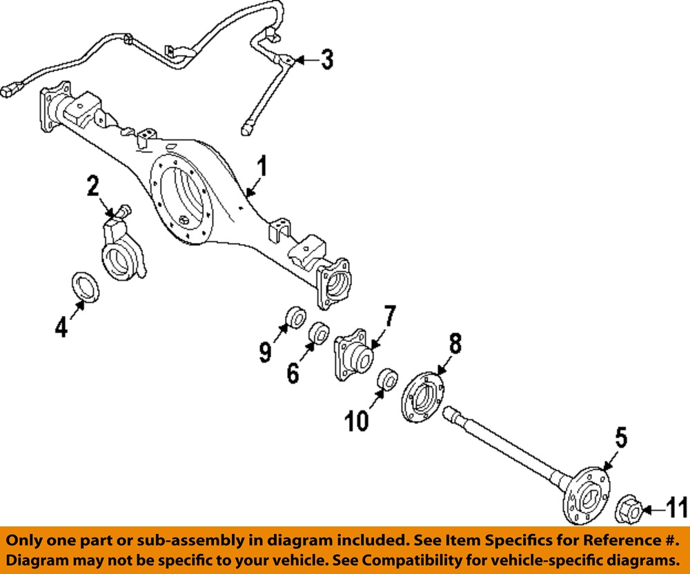 NISSAN OEM 9804 Frontier RearAxle Seals 43252VW000 eBay