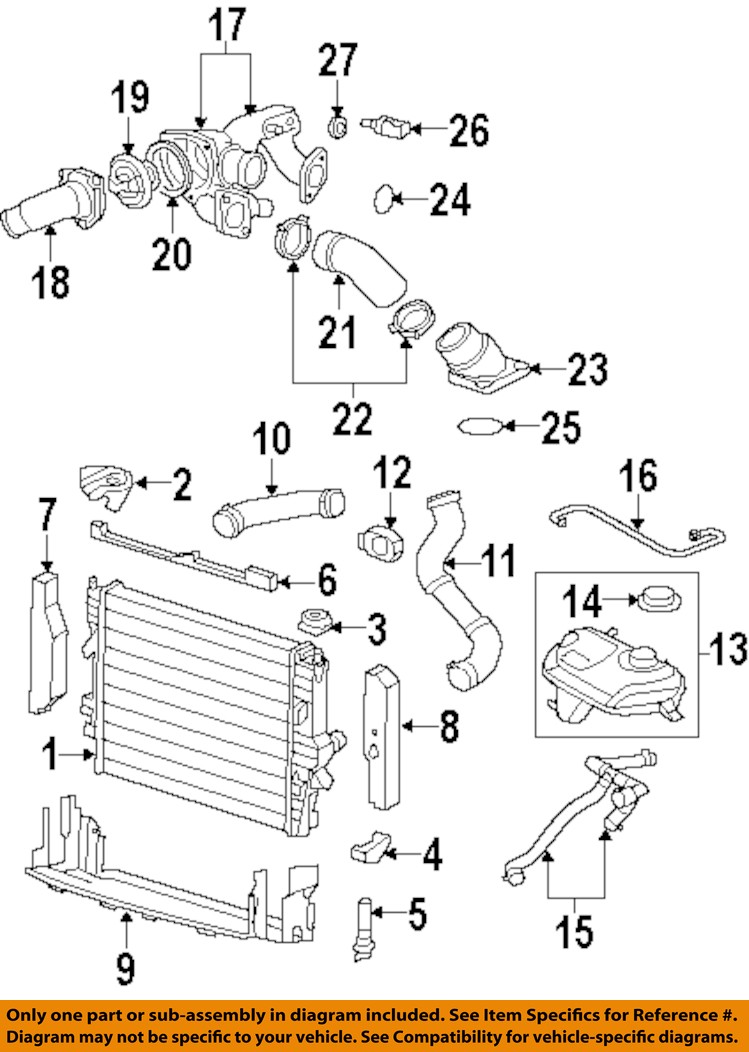 JAGUAR OEM SType Radiator CoolantRecovery Tank Bottle Overflow Hose