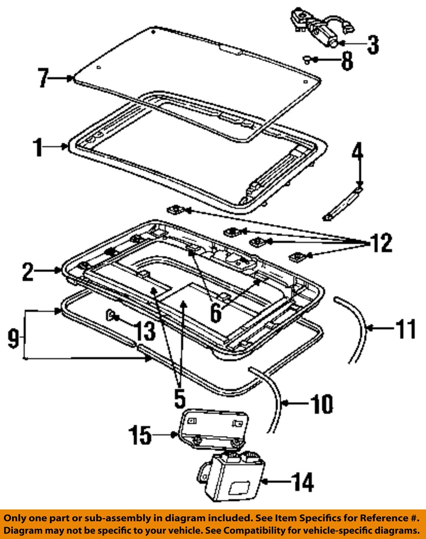 LAND ROVER OEM 9599 Discovery Sunroof Moon RoofMotor EGQ100230 eBay