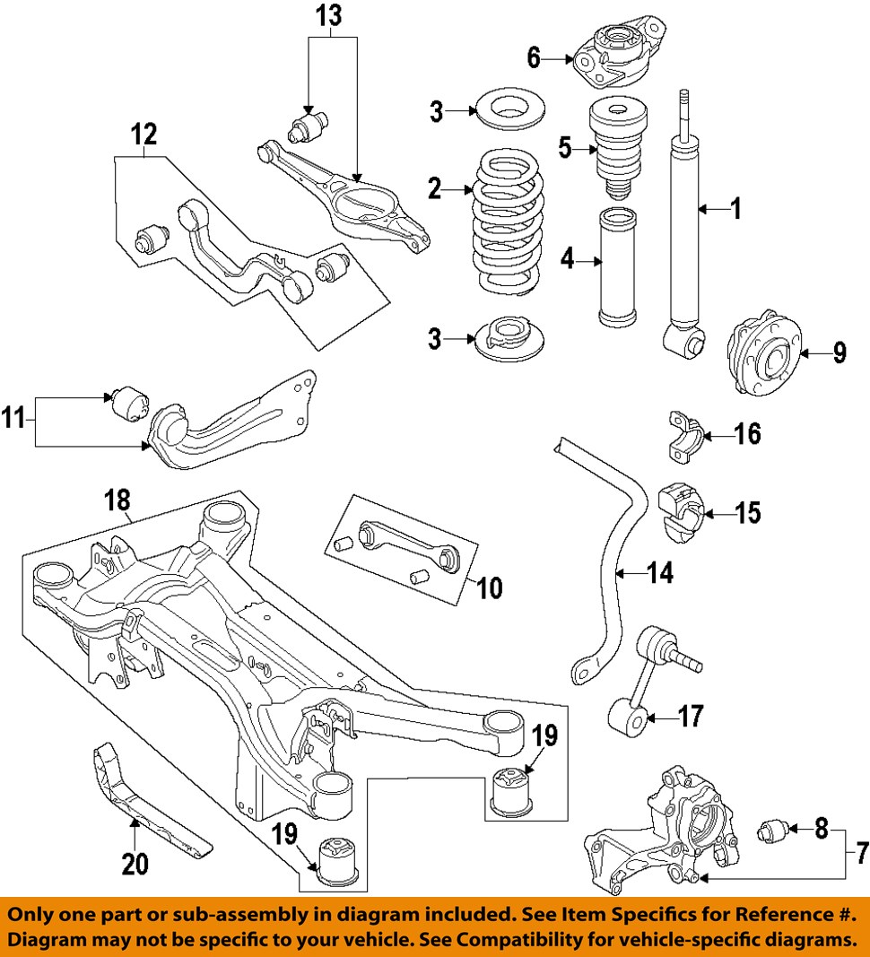 AUDI OEM 0613 A3 Rear SuspensionSpring Seat 1K0512149B eBay