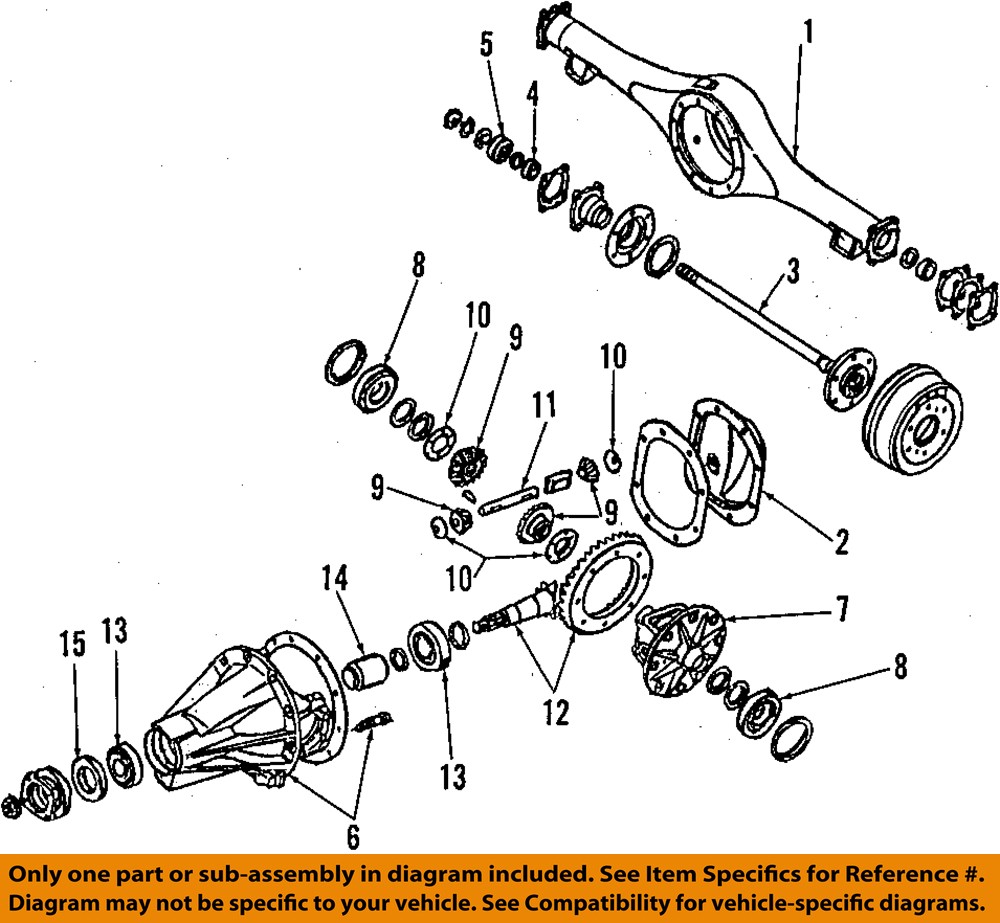 NISSAN OEM Rear DifferentialPinion Seal 38189C7123