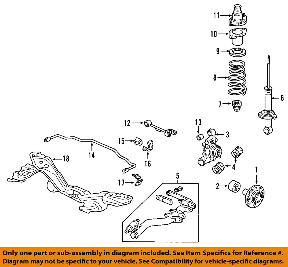 Honda element rear strut bushing #2