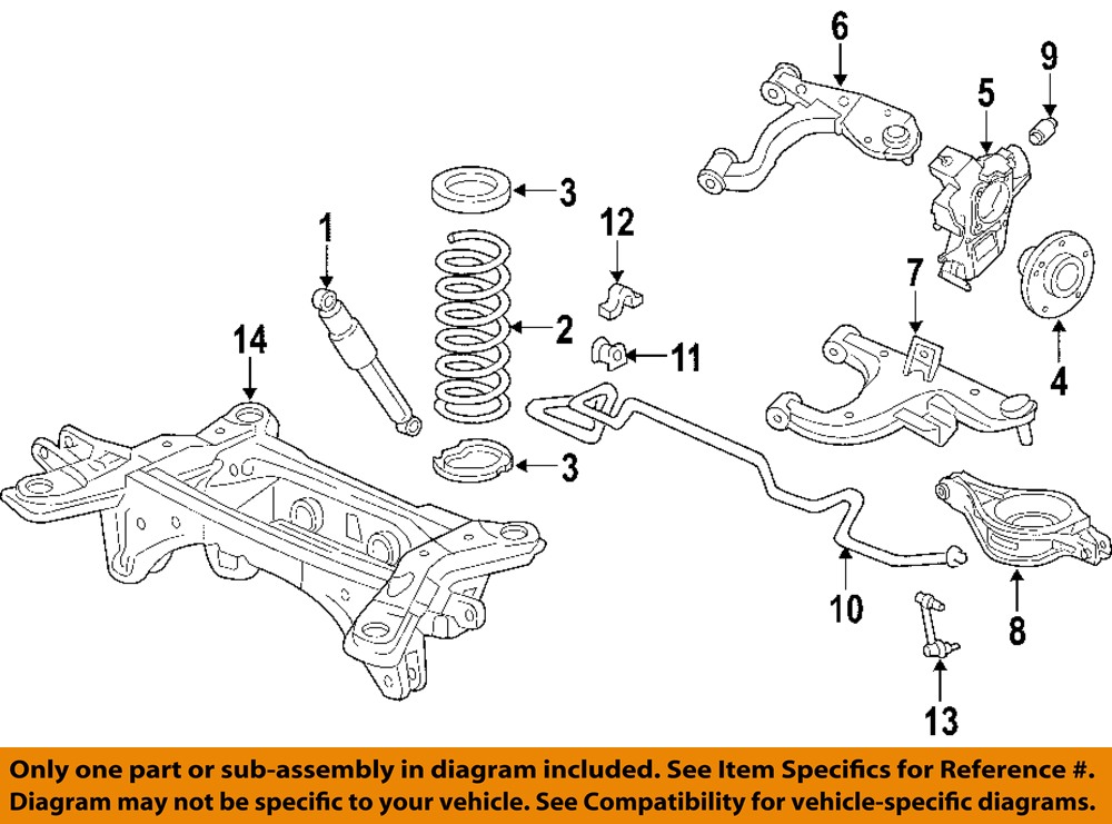 Nissan armada rear suspension diagram #3