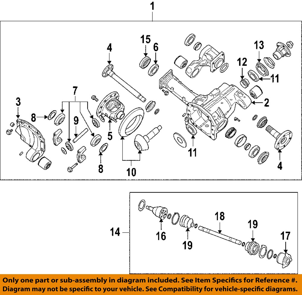 NISSAN OEM Front DifferentialPinion Seal 381898S110