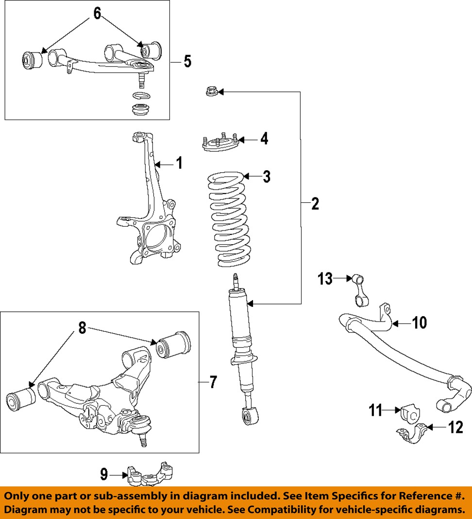 TOYOTA OEM 08-11 Land Cruiser Front Suspension-Shock Absorber ...