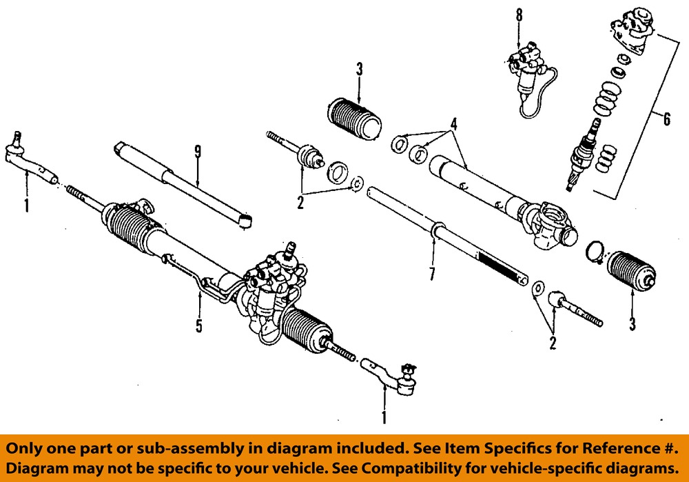 Lexus TOYOTA OEM SC400 Steering GearRack & Pinion Control Valve