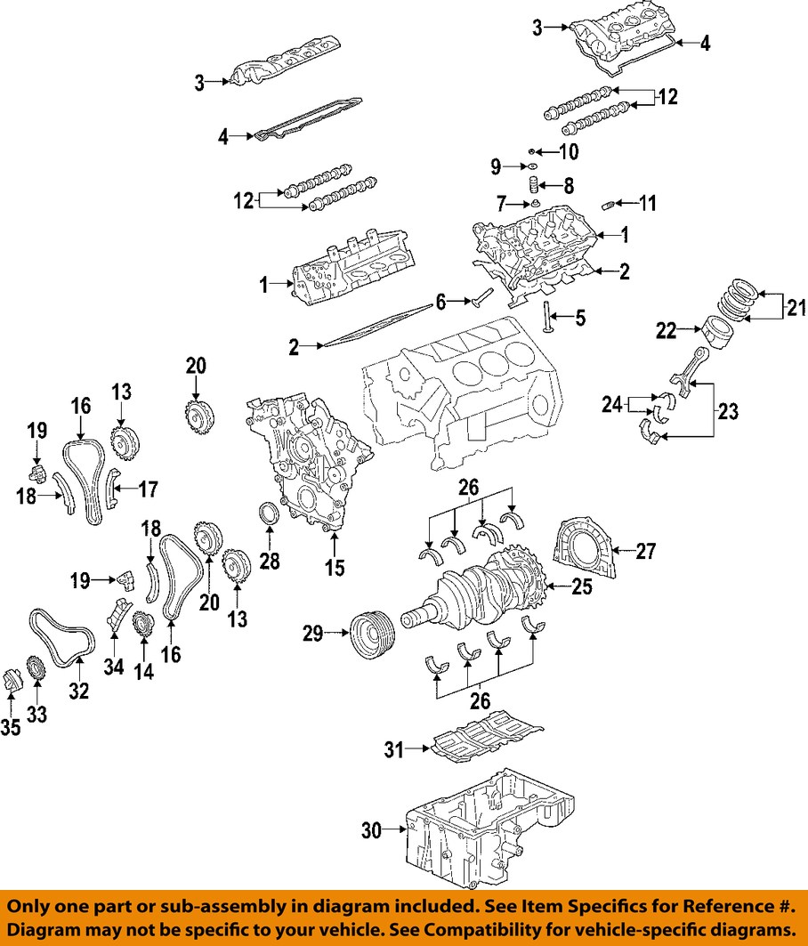 KIA OEM 0610 SedonaValve Cover Gasket 224413C110 eBay