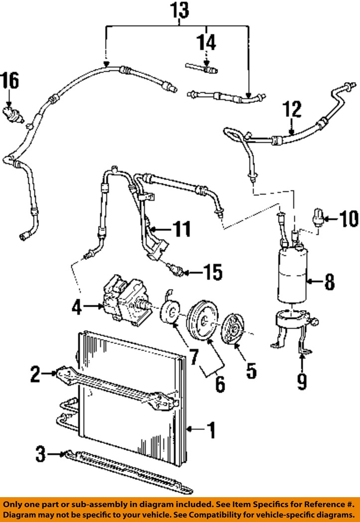 Ford oem ac a c air conditioner high pressure relief valve