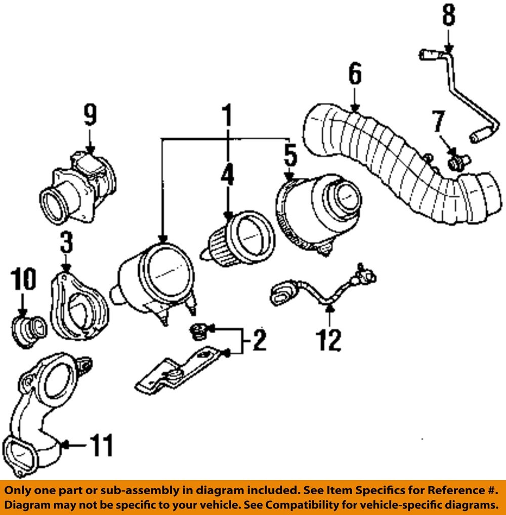 FORD OEM 9597 Ranger 3.0LV6 Air Cleaner IntakeVent Hose Tube
