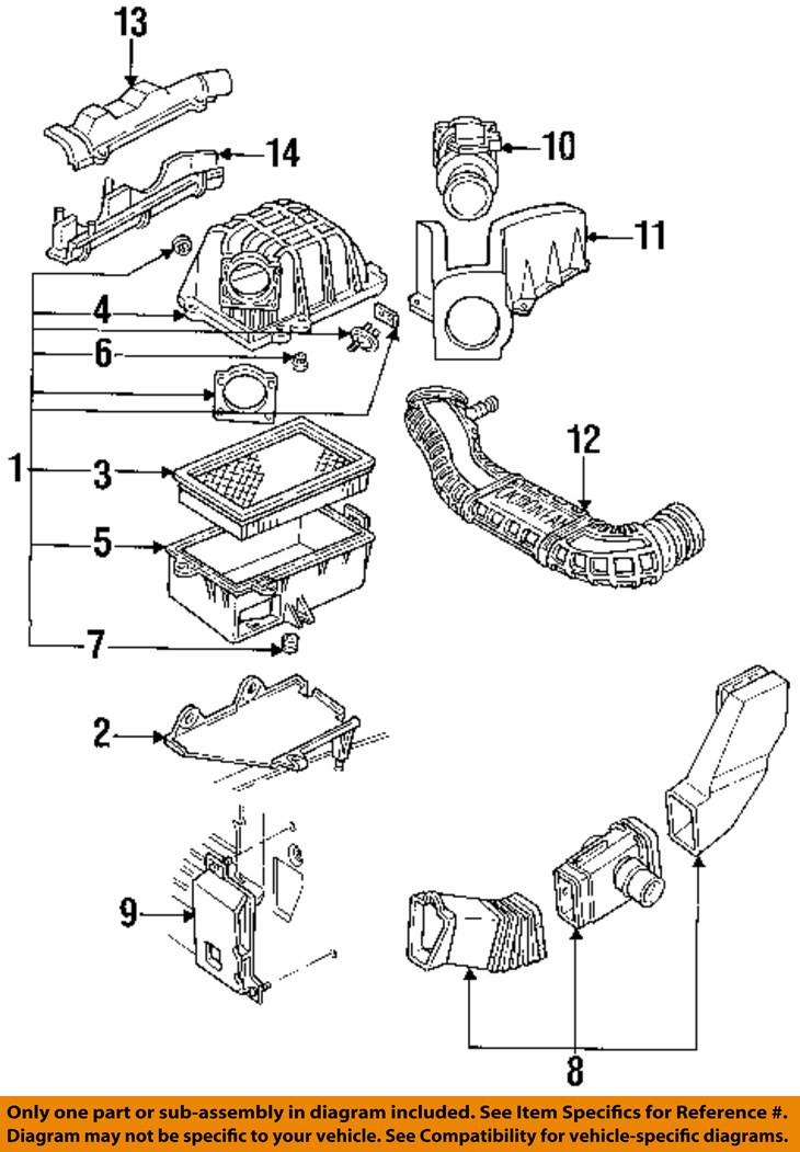 FORD OEM 9294 Ranger 4.0LV6 Air Cleaner IntakeDuct Tube Hose F47Z9B659A eBay