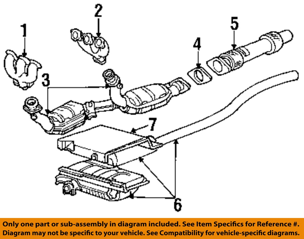 Brand New Oem Rear Exhaust Pipe Fits The Ford Freestar