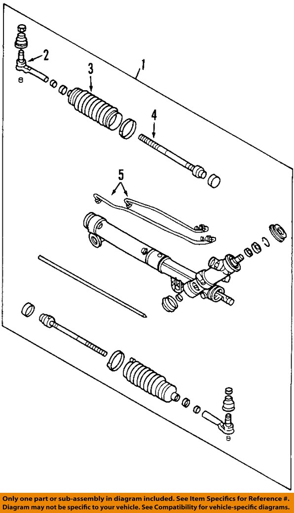 Pontiac GM OEM 9702 Grand PrixRack And Pinion Complete Unit 26079911 eBay