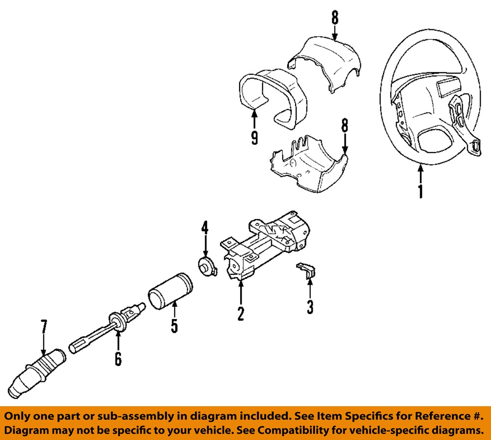GM OEM Steering ColumnAngle Position Sensor 15231652 eBay