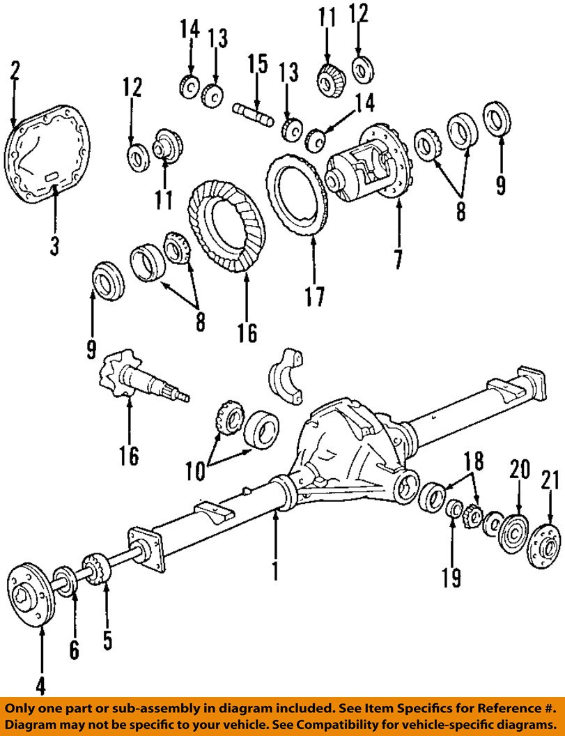 FORD OEM Rear Flange YC3Z4851AB