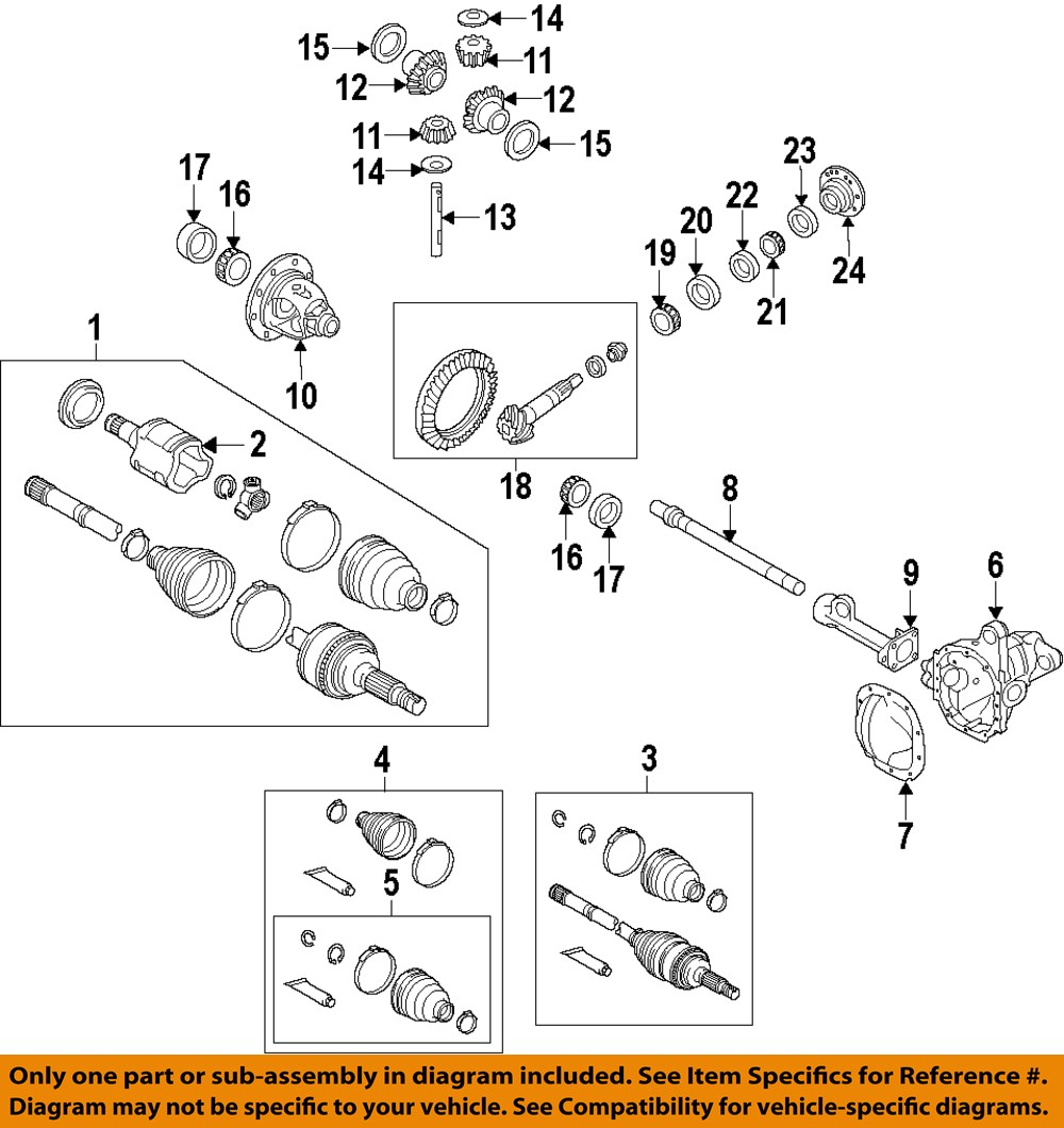 FORD OEM 1516 F150 Front DifferentialPinion Seal 2L1Z3N134AA eBay