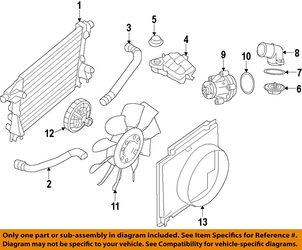 NEW OEM RADIATOR FAN CLUTCH 6.2L/6.7L T/C DIESEL 20112013 F250/350/450/550 SD eBay