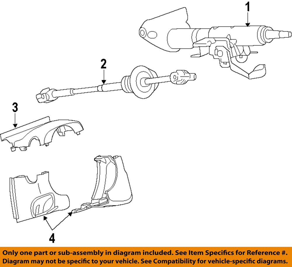 GM OEM Steering ColumnIntermediate Shaft 15115366 eBay