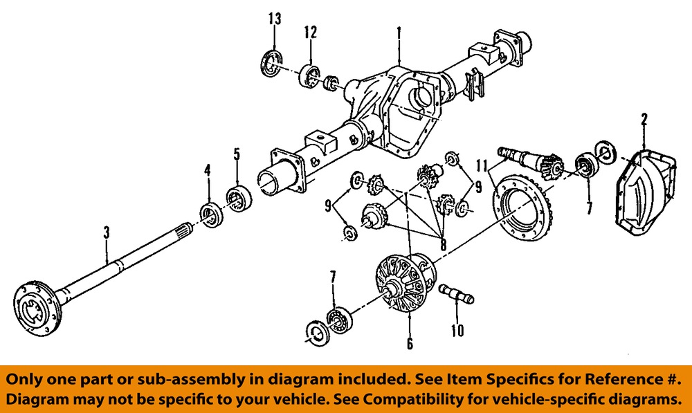 Gm Oem Rear Differential Gear Kit 19178111 Ebay