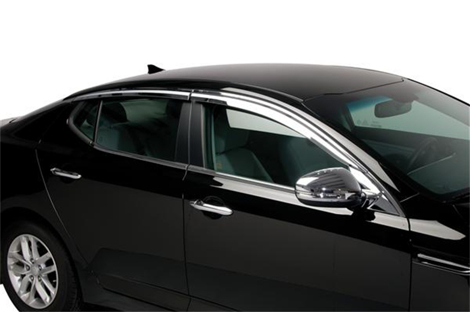 Foto de Cara de la ventanilla de ventilaci�n Element Chrome Visor para Kia Optima 2012 Marca PUTCO Número de Parte 480005